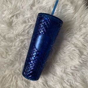 Starbucks iridescent blue tumbler venti size NEW NWT  royal cobalt blue